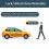 Hippcron Car Central Dörrlås Auto Keyless Entry System Knapp Start Stop Nyckelring Central Kit Universal 4