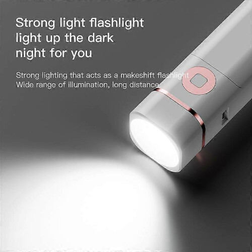 (Black2600mAh)2 in 1 Rechargeable LED Multi-Function Table Lamp Folding Flashlight Desk Lamp Touch Dimming 1