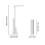 (Black2600mAh)2 in 1 Rechargeable LED Multi-Function Table Lamp Folding Flashlight Desk Lamp Touch Dimming 4