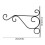 LAT Black Iron Plant Hanger Hook Heavy Duty Durable Wall Decor 4