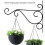 LAT Black Iron Plant Hanger Hook Heavy Duty Durable Wall Decor 2