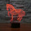 Lampe de bureau - Cheval 3D - LED - 7 couleurs - Rechargeable par USB - Enfant 4