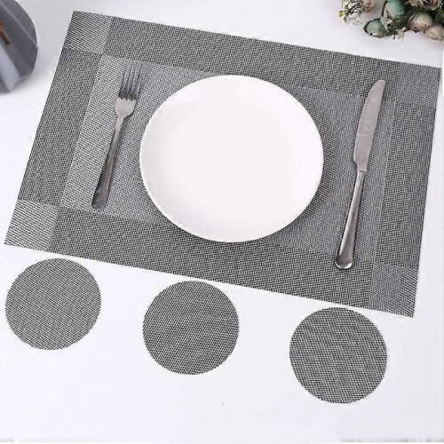 Placemats - Non-slip - Washable - Rectangular - 30 x 45 cm - Set of 6 1
