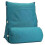 Cuscino - Comodo - Blu - 45x45x20cm - Fodera sfoderabile - Tasca laterale 2