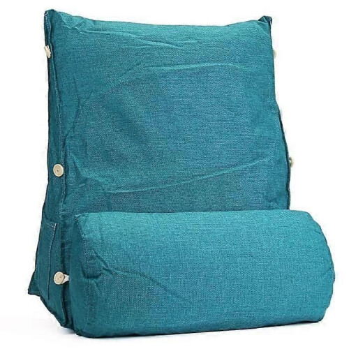 Cuscino - Comodo - Blu - 45x45x20cm - Fodera sfoderabile - Tasca laterale 1