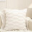 Housse de coussin - Molibai - 45x45cm - Peluche - Blanc - 2PCS - Fermeture éclair invisible 2