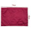 Kussensloop - SODIAL - Set van 2 - Satijn - 48 x 74 cm - Wijnrood 4