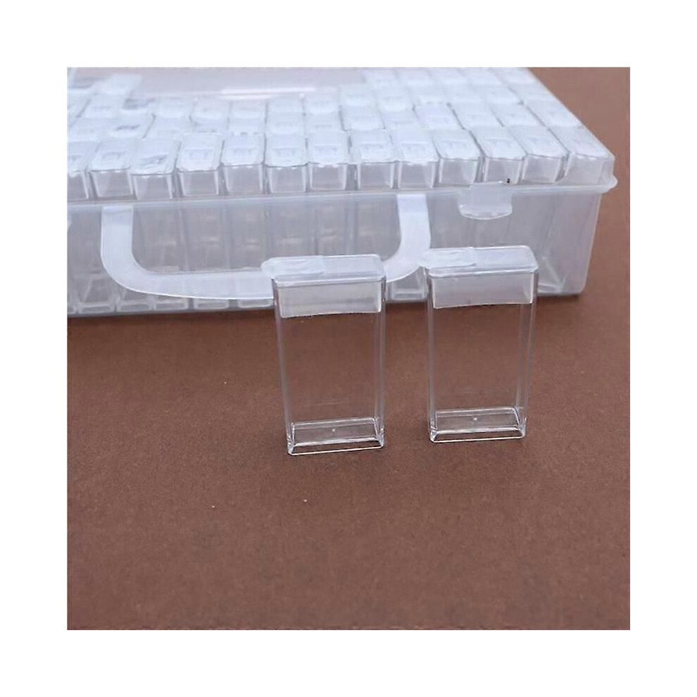Boîtes de rangement pour broderie diamant 64 flacons séparés Boîte en