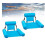 Blue Floating Pool Float Water Hammock Inflatable Pool Drink Holder Float Floating Chair Inflatable 4