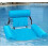 Blue Floating Pool Float Water Hammock Inflatable Pool Drink Holder Float Floating Chair Inflatable 3