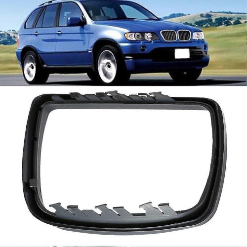 (lyft)Bil sidovinge bakre dörrspegel ram sidospegel trim ring lock lock vänster höger för BMW E53 2