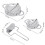 2st Dumpling Form Rostfritt stål Dumpling Maker Kinesisk Dumpling Cutter Paj Ravioli Empanadas Form 4