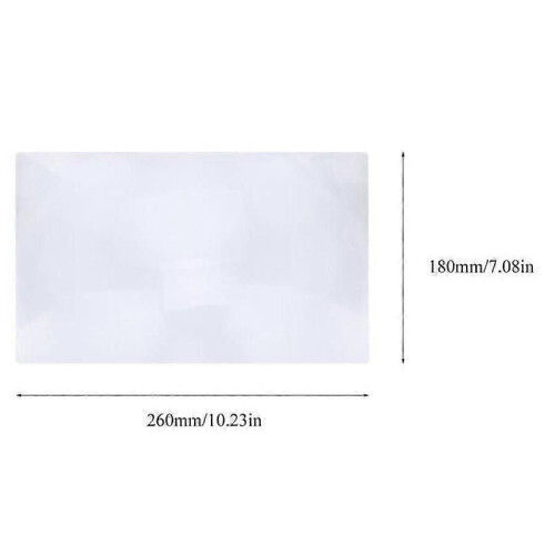 Fresnel-lens XL 3x vergrootglas zilver 2