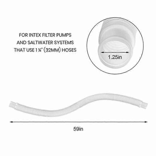 Replacement Hose for Pool Filter Pump Replacement Hose for Pool Pump - Double Tube 4 Loops 2