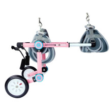 Wheels for Small Animals - Stainless Steel XXL Dog Wheelchair for Hind Legs, Pet Cart for Cats and Puppies, Disabled Animals