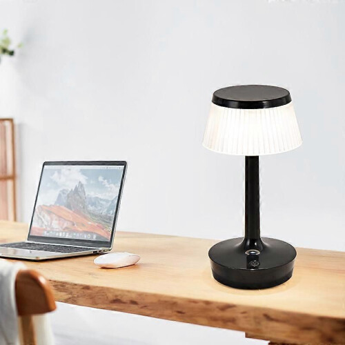 Lampe de table LED moderne et créative en acrylique, rechargeable par USB, à intensité variable, idéale 1