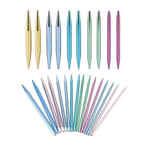 NeedleKnitting Austauschbare Aluminium-Rundstricknadel-SetsColorful-HEN 1