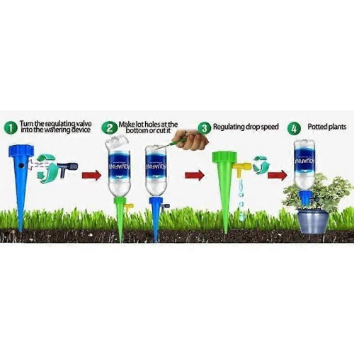 Kit d'irrigation goutte à goutte 30 pièces, système d'irrigation automatique réglable pour plantes de 1