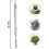 Fablcrew Lot de 2 cintres pour pots de fleurs et plantes en macramé 3