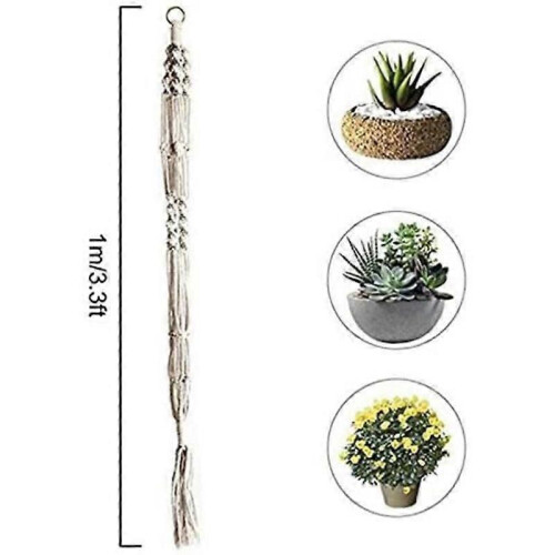 Fablcrew Lot de 2 cintres pour pots de fleurs et plantes en macramé 2