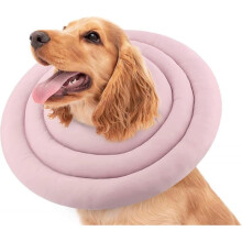 (XL, Pink) Soft Dog Cone Alternative After Surgery, Comfortable Dog Recovery Collars Cones