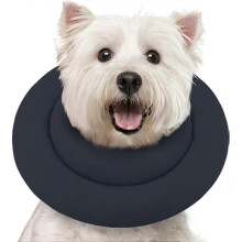 (S, Grey) Soft Dog Cone Alternative After Surgery, Comfortable Dog Recovery Collars Cones