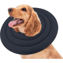 (XXL, Grey) Soft Dog Cone Alternative After Surgery, Comfortable Dog Recovery Collars Cones
