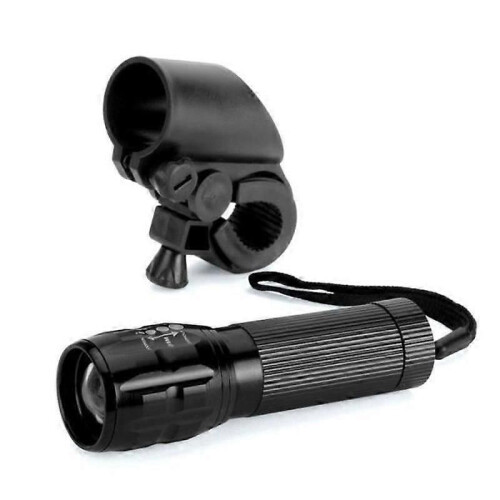 Lampe torche LED haute luminosité à 3 modes pour vélo, éclairage avant avec support pour lampe torche 1