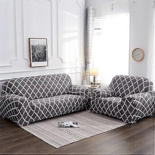 Copridivano 3 posti 195-230 cm con braccioli, copripoltrona e copridivano elasticizzati, copridivano 1