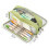 Solid Color Pencil Case Large Capacity with 3 Compartments Black 3