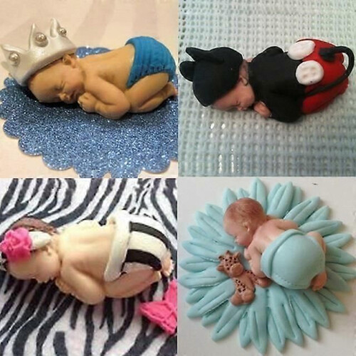 Baby silikon kakform för sockerpasta 1