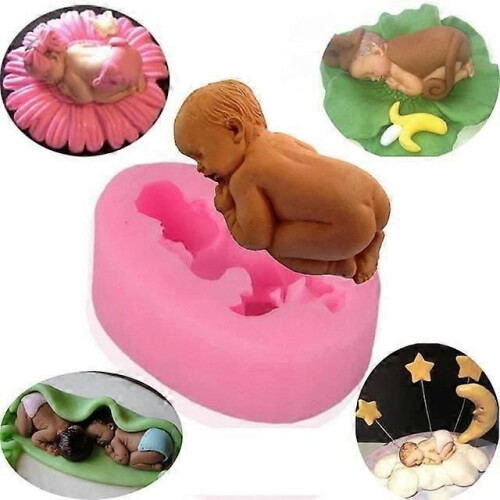 Baby silikon kakform för sockerpasta 2