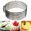 Rostfritt stål Expanderbar Cake Circle Form Bakverk Ram Cutter Slicer Mousse 4