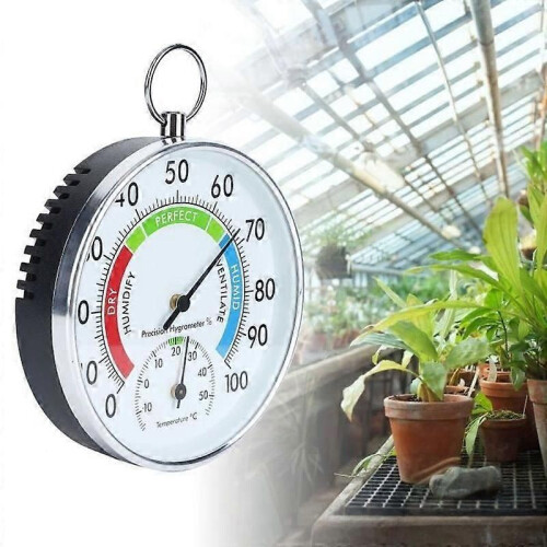 Hygrometer Inomhus utomhustermometer Väggmonterad termometer Högprecisionsvädertermometer 2