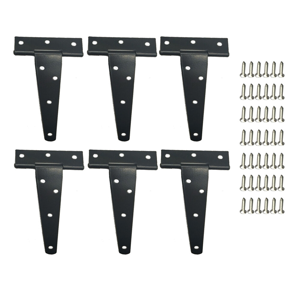 6Pcs 5 Inch T Strap Shed Hinges Galvanizing Iron 8320539572987