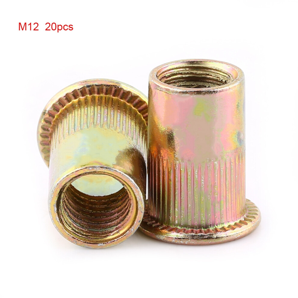 M3-M12 Carbon Steel Flat Threaded Rivet Nut Flange