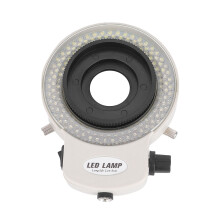 Verstellbares 144-LED-Ringlicht für Stereo-Mikroskope, 50-250 mm