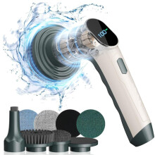 Electric Cleaner with LED Screen, 2-Speed Portable Multi-Purpose Floor Cleaning Machine for All Surfaces