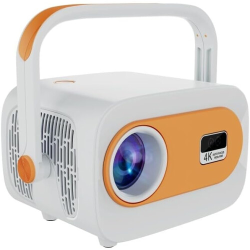 User-Friendly Wireless Projector with Electronic Focus Adjustment for Office and Teaching Presentations, HD Quality, Compact Size 1