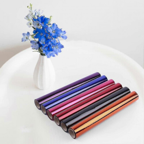 (Blue) Colorful Cellophane Roll Film Flower Wrapping Material 1