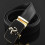 Cowhide Leather Belt - Jaguar - Black - Classic - Automatic Buckle for Men 2