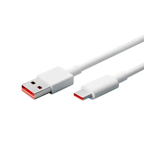 6A USB Type-C Schnellladekabel 1m Robustes TPE-Datenkabel Weiß 1