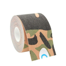 (Jungle Camouflage) 5m Kinesiology Tape For Face V Line Neck Eyes Lifting Wrinkle Remover Sticker