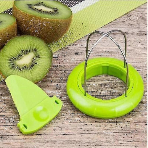 (Orange) Kitchen Peeler Fruit Kiwi Cutter Device Kitchen Fruit Cutter Kiwi Fruit Peel Cutter Fruit Corer 1