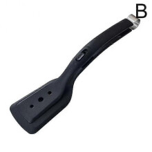 (Black) 2 in 1 Silicone Clamp Spatulas,Omelette Spatulas Fried Steak Clamp Flipping Fish