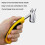 Multifunctional Nail Puller Tool for Carpenters, Steel Construction, Interior Use, Demolition Tool, R8F6 Yellow 4