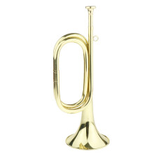 Student Brass Trumpet Blechblasinstrument With Gold Lacquer Finish, 1st Valve Slide, and Student-Friendly Design