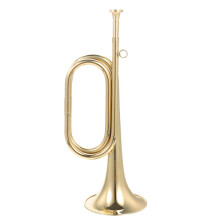 Bugle Trumpet Made of Copper for Beginners - Lightweight Military Instrument for School Band and Orchestra, Portable and Storable