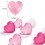 15 Pack Heart Shaped Reusable Ice Cubes Pure Water 15