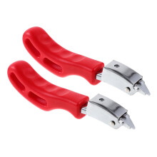 Pack of 2 Staple Removers for Removing Carpet Clips, Aluminium Alloy Tool, High Performance Red Clip Puller